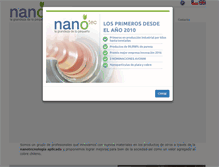 Tablet Screenshot of nanotecchile.com